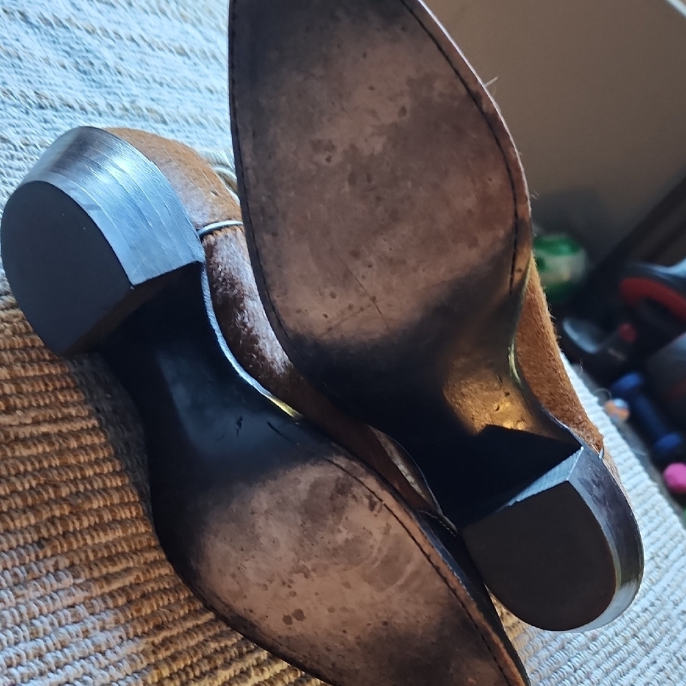 Tony Lama Brown Leather Cowboy Boots - Picture 13 of 16